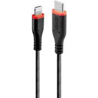 LINDY USB-Kabel USB 2.0 Apple Lightning Stecker, USB-C® Stecker 2.00m Schwarz 31287 von Lindy