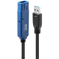LINDY USB-Kabel USB 3.2 Gen1 (USB 3.0 / USB 3.1 Gen1) USB-A Stecker, USB-A Buchse 20.00m Schwarz 433 von Lindy