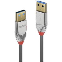 LINDY USB-Kabel USB 3.2 Gen1 (USB 3.0 / USB 3.1 Gen1) USB-A Stecker, USB-A Stecker 0.50m Grau 36625 von Lindy