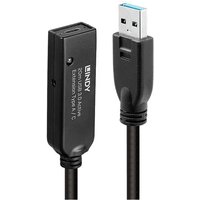 LINDY USB-Kabel USB 3.2 Gen1 (USB 3.0 / USB 3.1 Gen1) USB-A Stecker, USB-C® Buchse 20.00m Schwarz 4 von Lindy