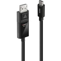 LINDY USB-Kabel USB-C® Stecker, DisplayPort Stecker 3.00m Schwarz 43343 von Lindy