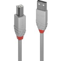 USB-Kabel usb 2.0 usb-a Stecker, usb-b Stecker 5.00 m Grau 36685 - Lindy von Lindy