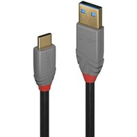 USB-Kabel usb 3.2 Gen2 (usb 3.1 Gen2) usb-c® Stecker, usb-a Stecker 0.50 m Schwarz, Grau 3691 - Lindy von Lindy
