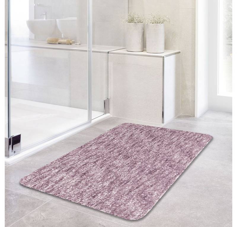 Linea Due Badematte Touchme, Höhe 18 mm, rutschhemmend beschichtet, fußbodenheizungsgeeignet, Polyester, rechteckig von Linea Due