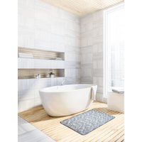 Linea Due Badematte "Touchme" Höhe 18 mm rutschhemmend beschichtet fußbodenheizungsgeeignet von Linea Due