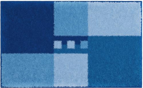 Linea Due MERKUR Badteppich 60x90cm blau von Linea Due