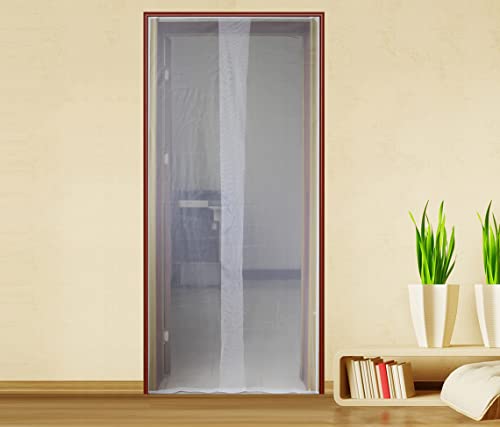Fliegengitter für Fenstertür mit doppelseitigem Klebeband. Farbe Weiß L. 150 H. 250 cm von Linea Garden Friend