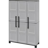 Linea Idea Kunststoffschrank Idea grau Kunststoff B/H/T: ca. 102x169x37 cm von Linea Idea