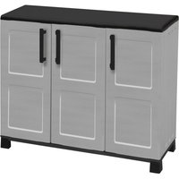 Linea Idea Kunststoffschrank Idea grau Kunststoff B/H/T: ca. 102x90x37 cm von Linea Idea