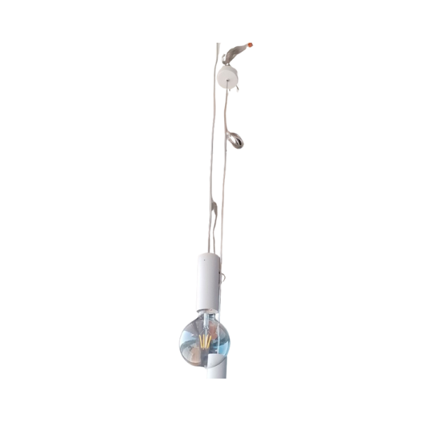 Birba Hängeleuchte aus weißem Aluminium, Linea Light von Linea Light