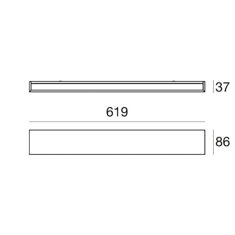 LED-Wandlampe Box W2 Bi-Emission, B 61,9 cm, schwarz, 2700 K LED-Wandlampe Box W2 Bi-Emission, B 61,9 cm, schwarz, 2700 K von Linea Light