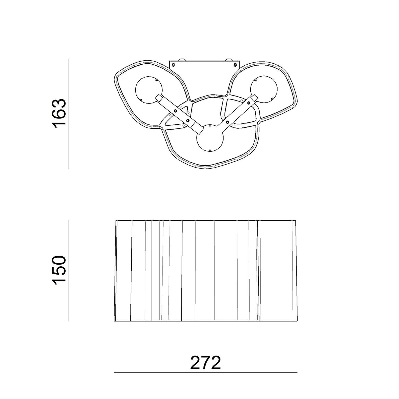 LED-Wandleuchte Honey 27,2 cm von Stilnovo