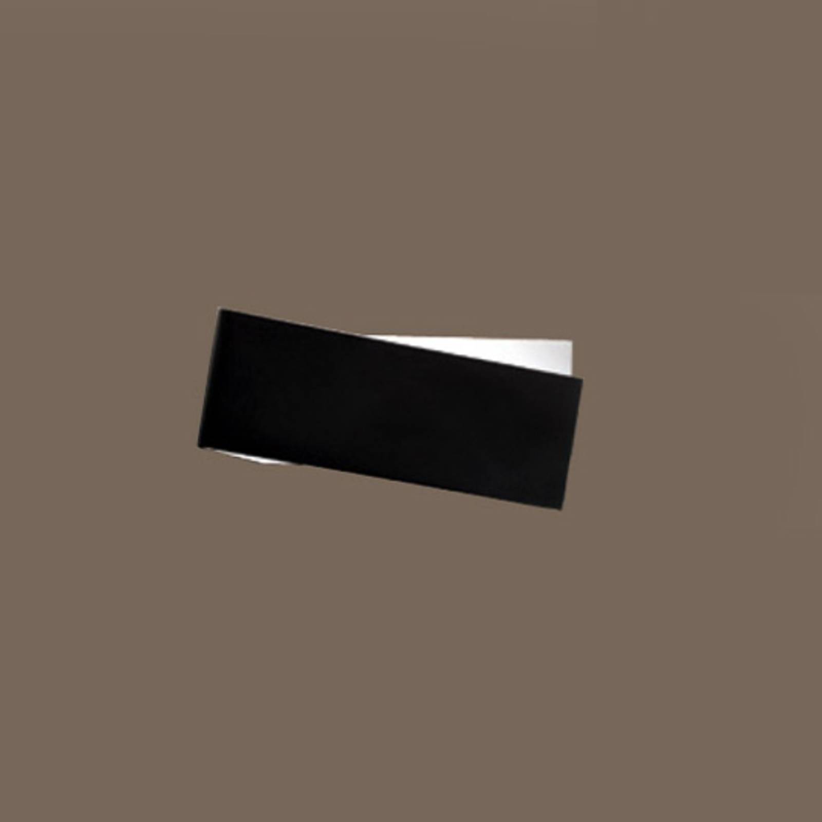Wandleuchte Zig Zag schwarz-weiß 26 cm von Linea Light