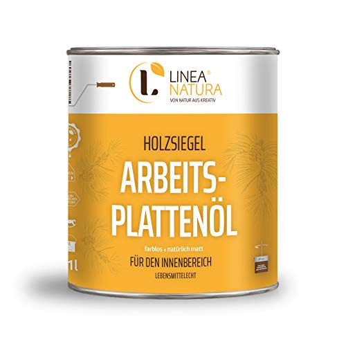 LINEA NATURA® Areitsplattenöl | Möbelöl | Treppenöl | Holzöl natürlich matt (1L) von Linea Natura