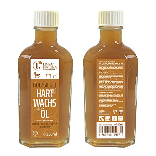 LINEA NATURA® Hartwachsöl | Möbelöl | Treppenöl | Hartwachs Holzöl farblos (250ml) von Linea Natura