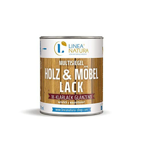 LINEA NATURA Holz- und Möbellack | Klarlack | geruchsarm, kinderfreundlich schnell trocknend (glänzend, 375ml) von Linea Natura
