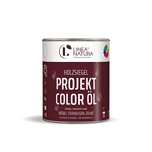 LINEA NATURA® Projekt Color Öl | Hartöl Color | Holz Pflegeöl farbig (1L, Wildeiche grau) von Linea Natura