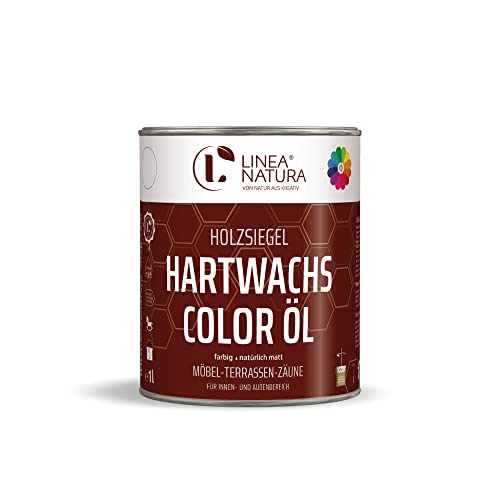 LINEA NATURA Hartwachs Color Öl | pflegend, schützend, wasserabweisend und sehr ergiebig | farbig (375ml, Wildeiche grau) von Linea Natura
