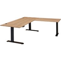 Linea Natura E-Eckschreibtisch Melamin SONOS, Holznachbildung von Linea Natura