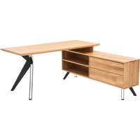 Linea Natura Eck-Schreibtisch ALINA, Massivholz von Linea Natura