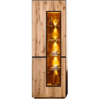 Linea Natura Vitrine mit Beleuchtung KELIO, Massivholz von Linea Natura