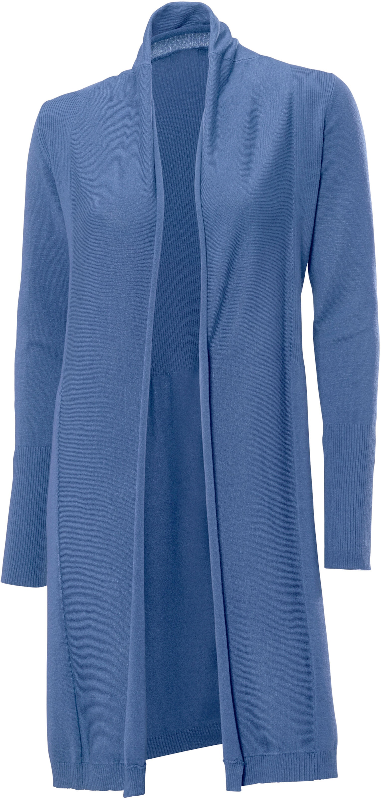 Long-Strickjacke in jeansblau von heine von heine