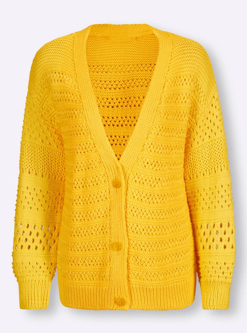 Strickjacke in sonnengelb von heine von heine