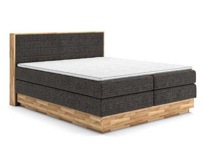 Linea Natura Boxspringbett 180x200 H2/H2 MONETA, Stoff von Linea