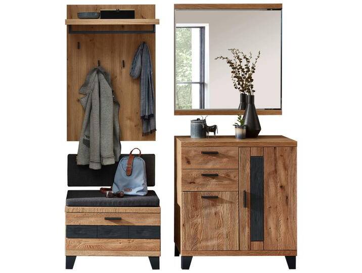 Linea Natura GARDEROBE, Grau, Wildeiche, Holz, Wildeiche, massiv, 170x199x38 cm, Holzmöbel, Garderoben Holz, Garderoben-Sets Holz Linea Natura GARDEROBE, Grau, Wildeiche, Holz, Wildeiche, massiv, 170x199x38 cm, Holzmöbel, Garderoben Holz, Garderoben-Sets Holz von Linea