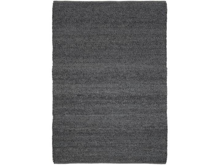 Linea Natura HANDWEBTEPPICH Helsinki, Anthrazit, meliert, rechteckig, 300x400 cm, für Fußbodenheizung geeignet, Teppiche & Böden, Teppiche, von Linea