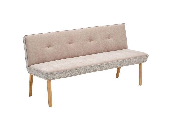 Linea Natura SITZBANK, Hellbraun, Taupe, Holz, Eiche, vollmassiv, 2-3-Sitzer, 157x88x63 cm, Esszimmer, Bänke, Sitzbänke von Linea