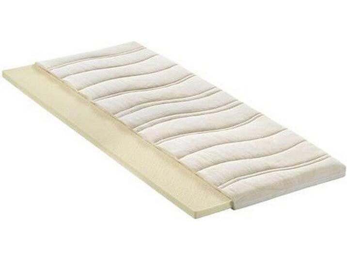 Linea Natura TOPPER WALDGRÜN LATEX, Weiß, 200x200 cm, Made in Austria, Über- und Sondergrößen erhältlich, Bezug abnehmbar/waschbar, optimale von Linea
