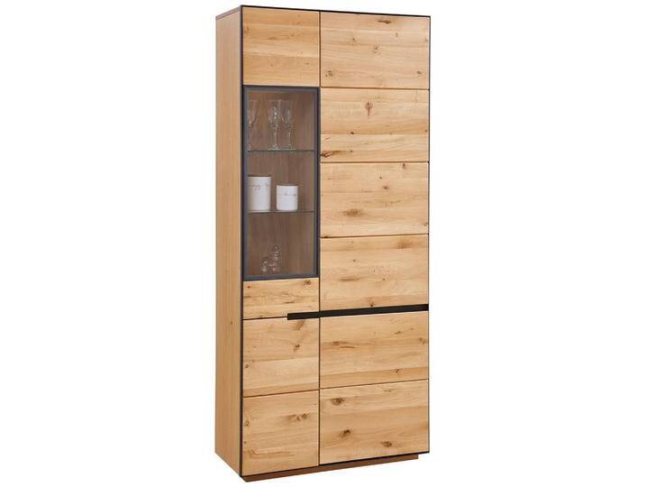 Linea Natura VITRINE, Anthrazit, Eiche, Metall, Wildeiche, massiv, furniert,furniert,furniert,massiv, 8 Fächer, 89x200x38 cm, Beimöbel erhältlich, Linea Natura VITRINE, Anthrazit, Eiche, Metall, Wildeiche, massiv, furniert,furniert,furniert,massiv, 8 Fächer, 89x200x38 cm, Beimöbel erhältlich, von Linea