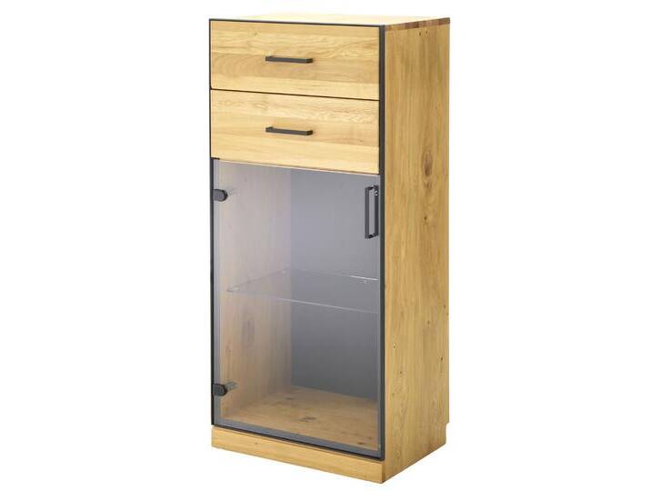 Linea Natura Vitrinenschrank LINKS ADMIRAL, Teilmassiv von Linea