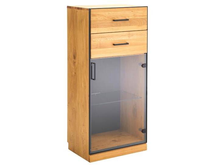 Linea Natura Vitrinenschrank RECHTS ADMIRAL, Teilmassiv Linea Natura Vitrinenschrank RECHTS ADMIRAL, Teilmassiv von Linea