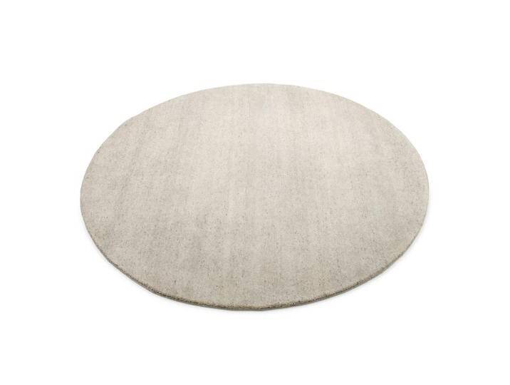 Linea Natura WOLLTEPPICH Silverström, Grau, Uni, rund, für Fußbodenheizung geeignet, Teppiche & Böden, Teppiche, Naturteppiche von Linea