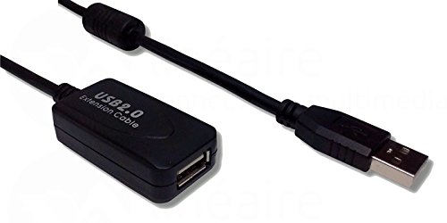 Lineaire pcusb213g Amplified Kabel USB 2.0 Typ A Stecker/Typ A Buchse 5 m schwarz von Lineaire