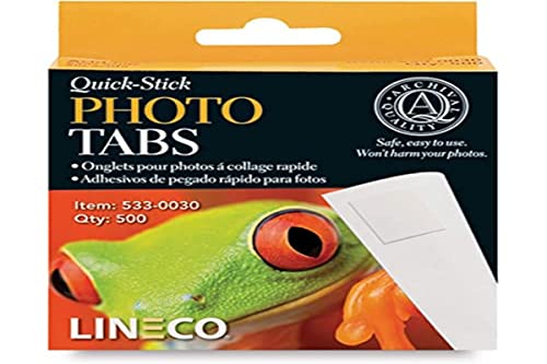 Lineco Quick-Stick Photo Tabs 500/Pkg-.5" von Lineco