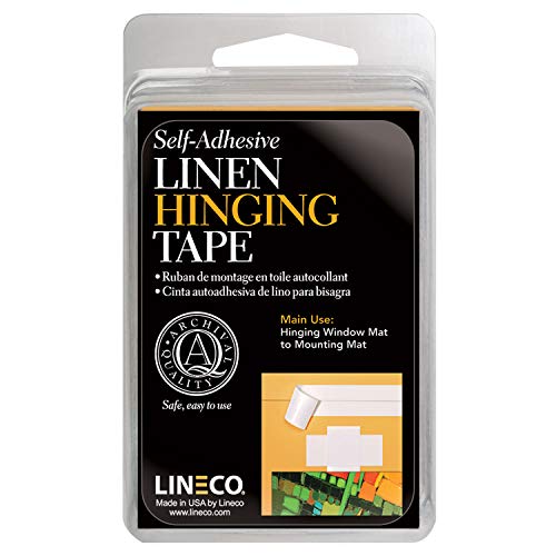 Self-Adhesive Linen Hinging Tape-White 1.25" X12' von Lineco