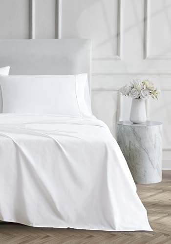 Linen Closet Ultimate Perkal Arctic White Full Set Sheet 4-teiliges Set von Linen Closet