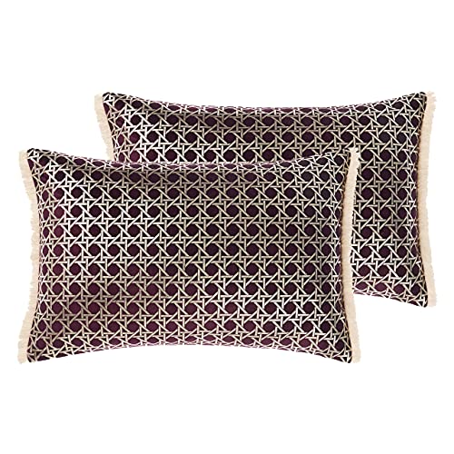 Linen House Taira Twin Pack-Polyester gefüllte Kissen, Baumwolle, Multi, 40 x 60cm, 2 von Linen House