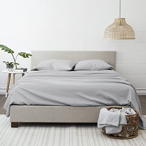 Linen Market 3-teiliges Bettwäsche-Set für Doppelbetten (graue Jakobsmuscheln) – Schlafen Sie Besser als je zuvor mit diesen ultraweichen und kühlenden Bettlaken für Ihr Doppelbett – Tiefe Tasche für von Linen Market