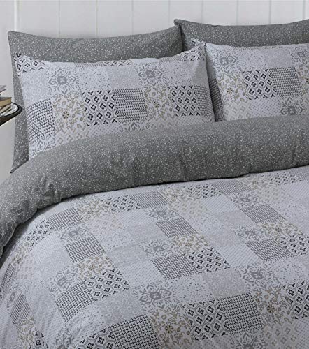 Linen Zone Wende-Bettwäsche-Set, 100% Baumwolle, Bedruckt, für Einzelbett, Marrokoas von LinenZone