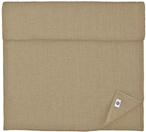 Linen & Cotton Tischläufer Stoff Tischband Tischdeko Hygge 100% Leinen, Beige (40 x 130 cm) Klein Rechteckig Läufer Tisch Couchtisch für Home Küche Abendessen Brunch Weihnachten von Linen & Cotton