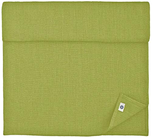 Linen & Cotton Tischläufer Stoff Tischband Tischdeko Hygge 100% Leinen, Grün (40 x 150 cm) Rechteckig Läufer Tisch Esstisch Deko für Home Küche Abendessen Brunch Weihnachten von Linen & Cotton