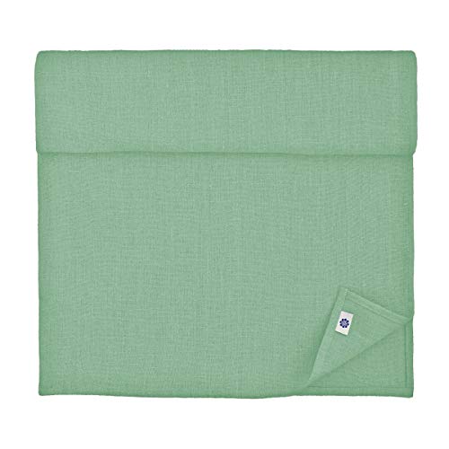 Linen & Cotton Tischläufer Stoff Tischband Tischdeko Hygge 100% Leinen, Mint Grün (40 x 150 cm) Rechteckig Läufer Tisch Esstisch Deko für Home Küche Party Brunch Weihnachten von Linen & Cotton