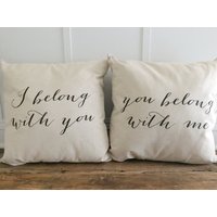 Ich Gehöre Mit Dir Kissenbezug 2Er Set Ich Gehöre Mit Dir Kissenbezug 2Er Set von LinenAndIvory