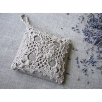 Lavendelsäckchen Zum Aufhängen, Hängedeko, Dekokissen 100 % Baumwolle, Lavendelsäckchen von LinenBloomShop