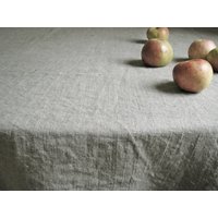 Leinen Tischdecke - Esszimmer/Küchen Tisch Servieren - Vintage Look Tuch - Umweltfreundlich - Softened Tischwäsche - Sondergröße von LinenBloomShop