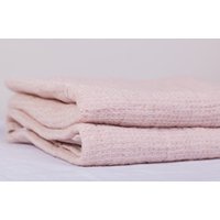 Leinen Waffelgewebe Badetuch Ultra Saugfähig, Soft Pink von LinenBuy
